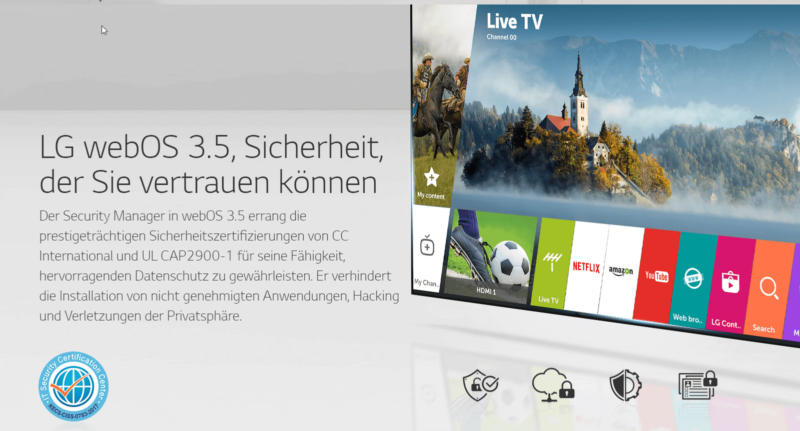 LG webOS 3-5-Sicherheit