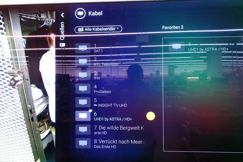 Philips Sender Sortieren - Android TV 2019 - Schritt 5