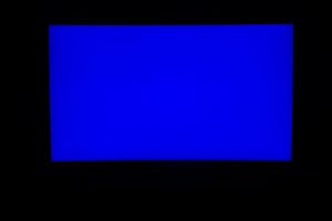 Samsung RU7379 - Test der Ausleuchtung blau