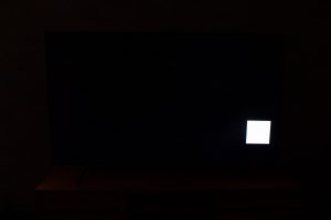 Samsung RU7379 - Test der Ausleuchtung schwarz und weiss
