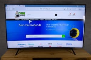 Samsung RU7379 - Smart TV Oberfläche - Webbrowser seite geöffnet