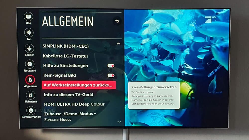 LG Fernseher Werkseinstellung So setzt du deinen TV zurück DeinFernseher.de