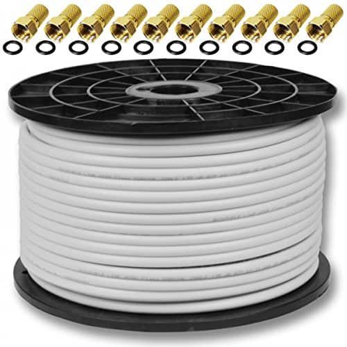 Satellit Koaxialkabel 4-Fach geschirmt