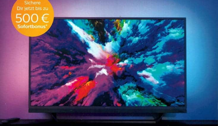 Philips Fernseher: Cashback bis zu 500€